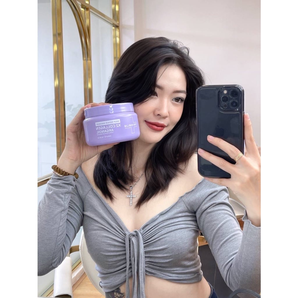 Dầu hấp tóc Collagen THE HAIR LAB DEEP REPAIR MASQUE 500ml - Phục hồi tóc hư tổn
