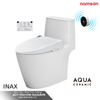  Bàn Cầu 1 Khối Xả Cảm Ứng ACT-902+CW-KA22AVN Nắp Rửa Điện Tử 