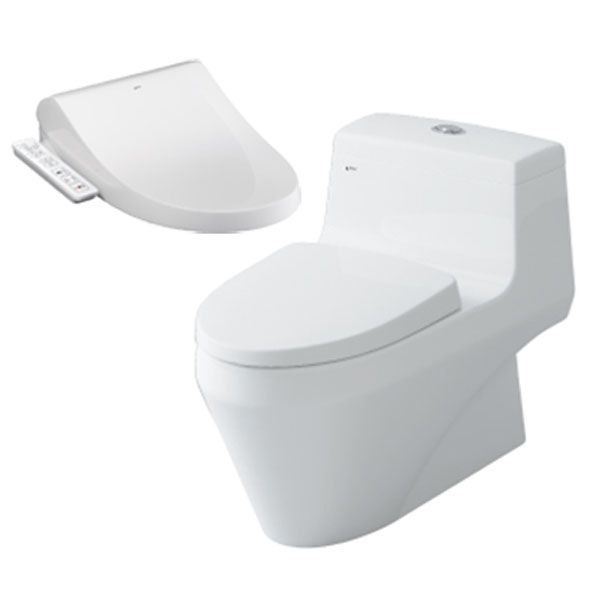  Bàn Cầu Một Khối Kèm Nắp Rửa Điện Tử AC-1035+CW-H17VN 