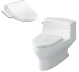  Bàn Cầu Một Khối Kèm Nắp Rửa Điện Tử AC-4005+CW-H17VN 