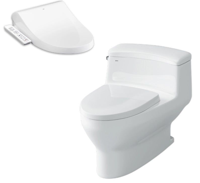  Bàn Cầu Một Khối Kèm Nắp Rửa Điện Tử AC-4005+CW-H17VN 