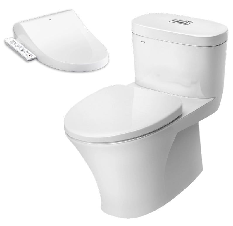  Bàn Cầu Một Khối Kèm Nắp Rửa Điện Tử AC-959A+CW-H17VN 