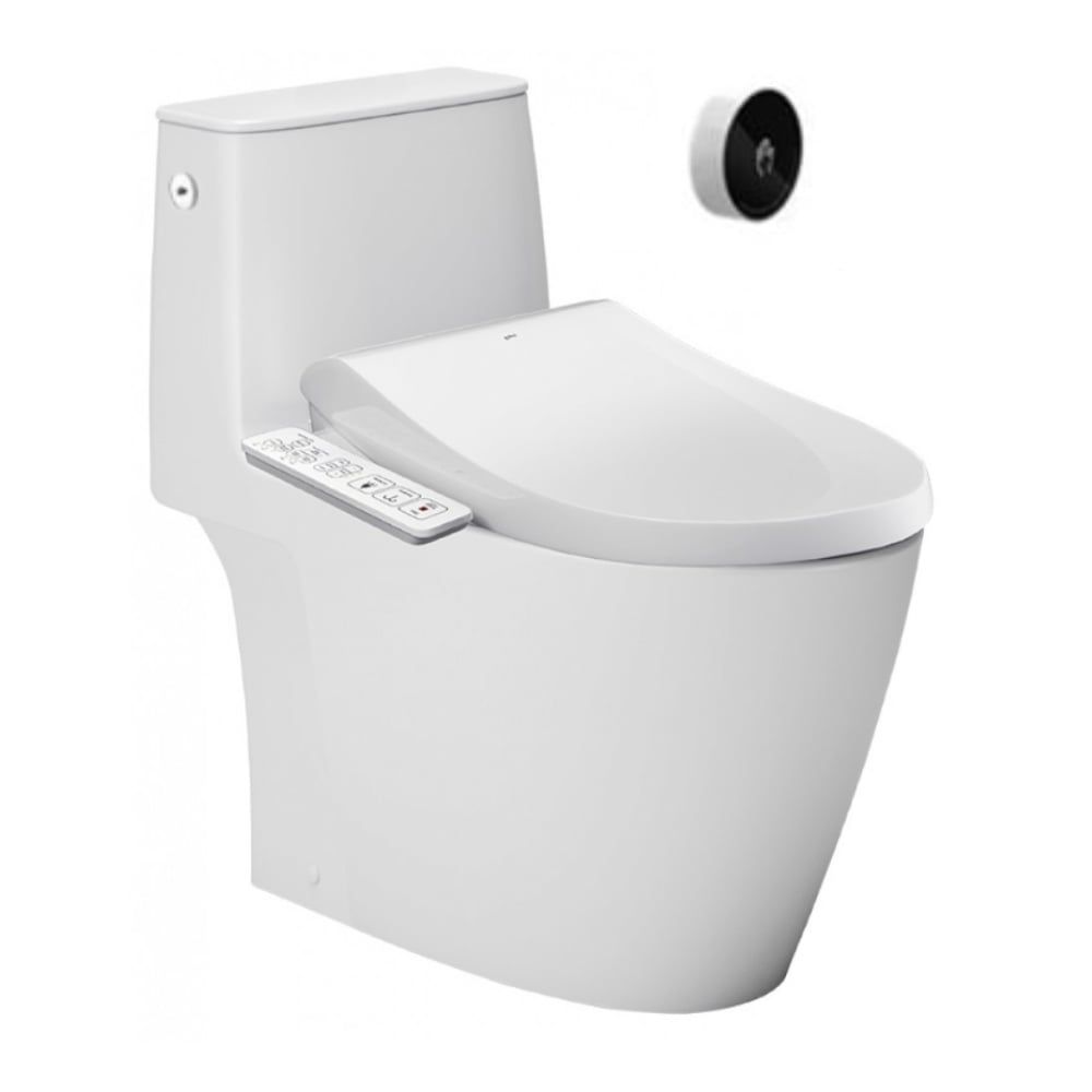  Bàn Cầu 1 Khối Xả Cảm Ứng Kèm Nắp Rửa Điện Tử ACT-902+CW-H18VN 