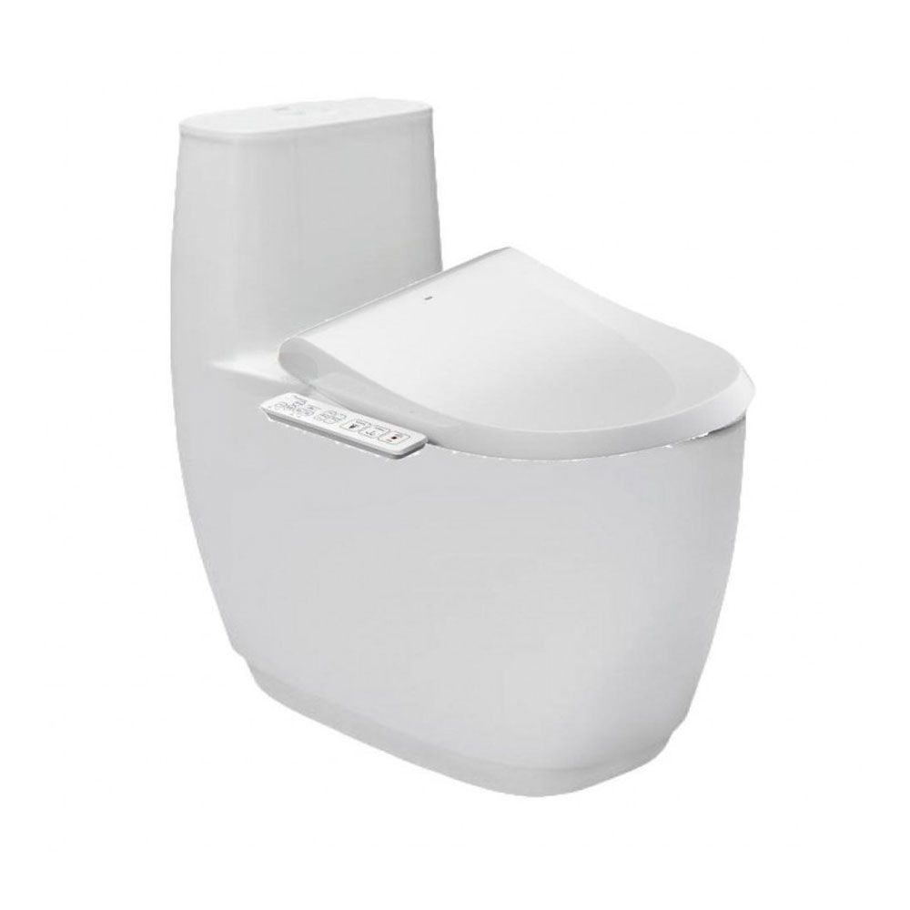  Bàn Cầu Một Khối Kèm Nắp Rửa Điện Tử AC-1052+CW-H18VN 