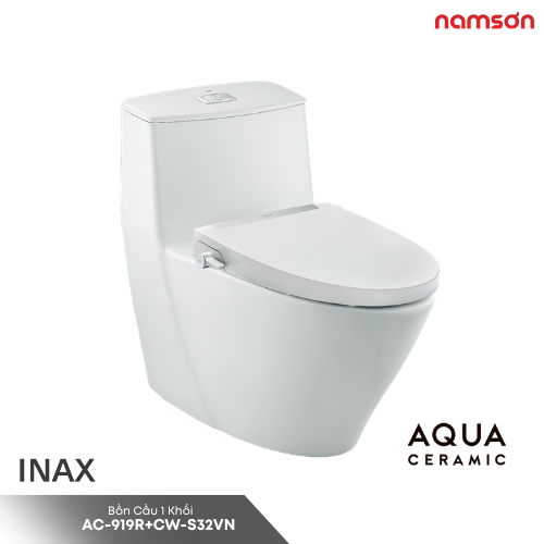  Bàn Cầu 1 Khối AC-919R+CW-S32VN Nắp Rửa Cơ 
