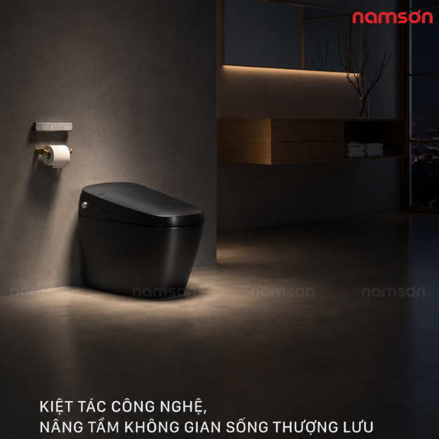  Bàn Cầu Thông Minh Satis AC-G216VN/BKG màu Đen 