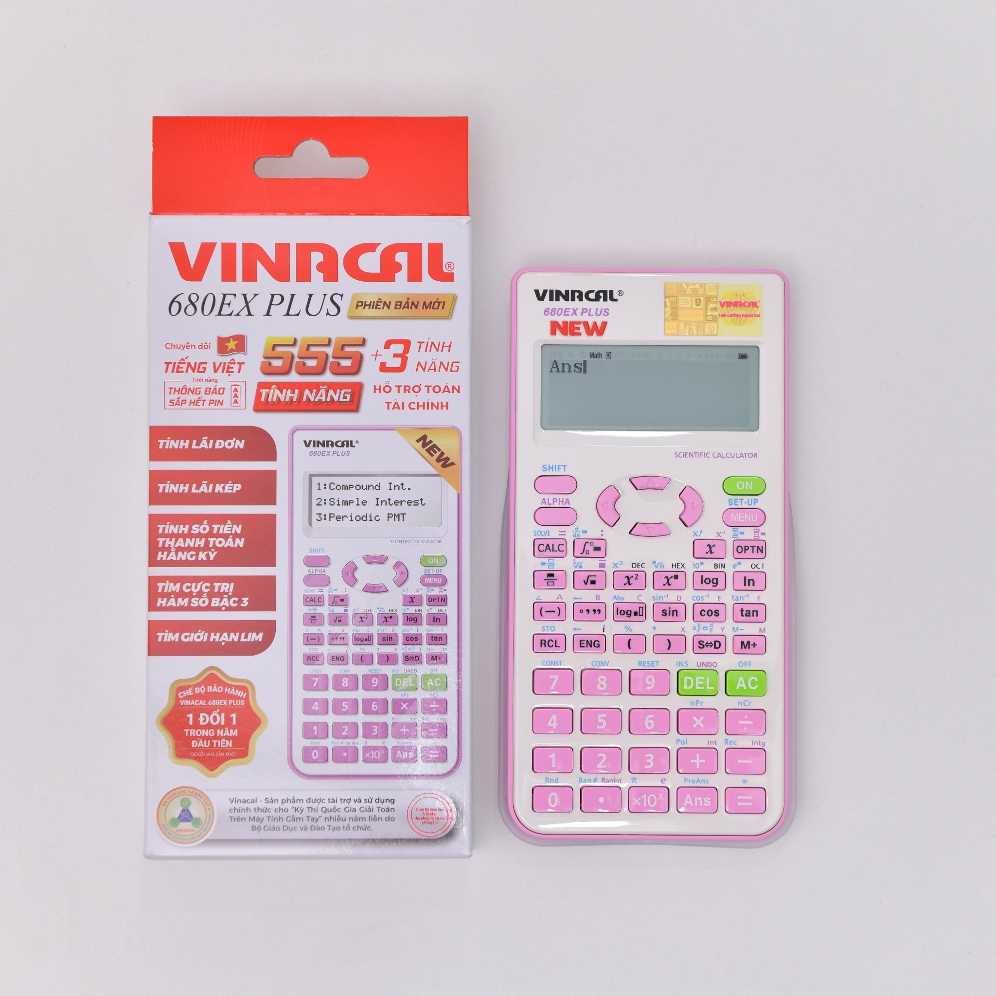  MÁY TÍNH VINACAL 680EX PLUS II - TÍNH LÃI SUẤT 