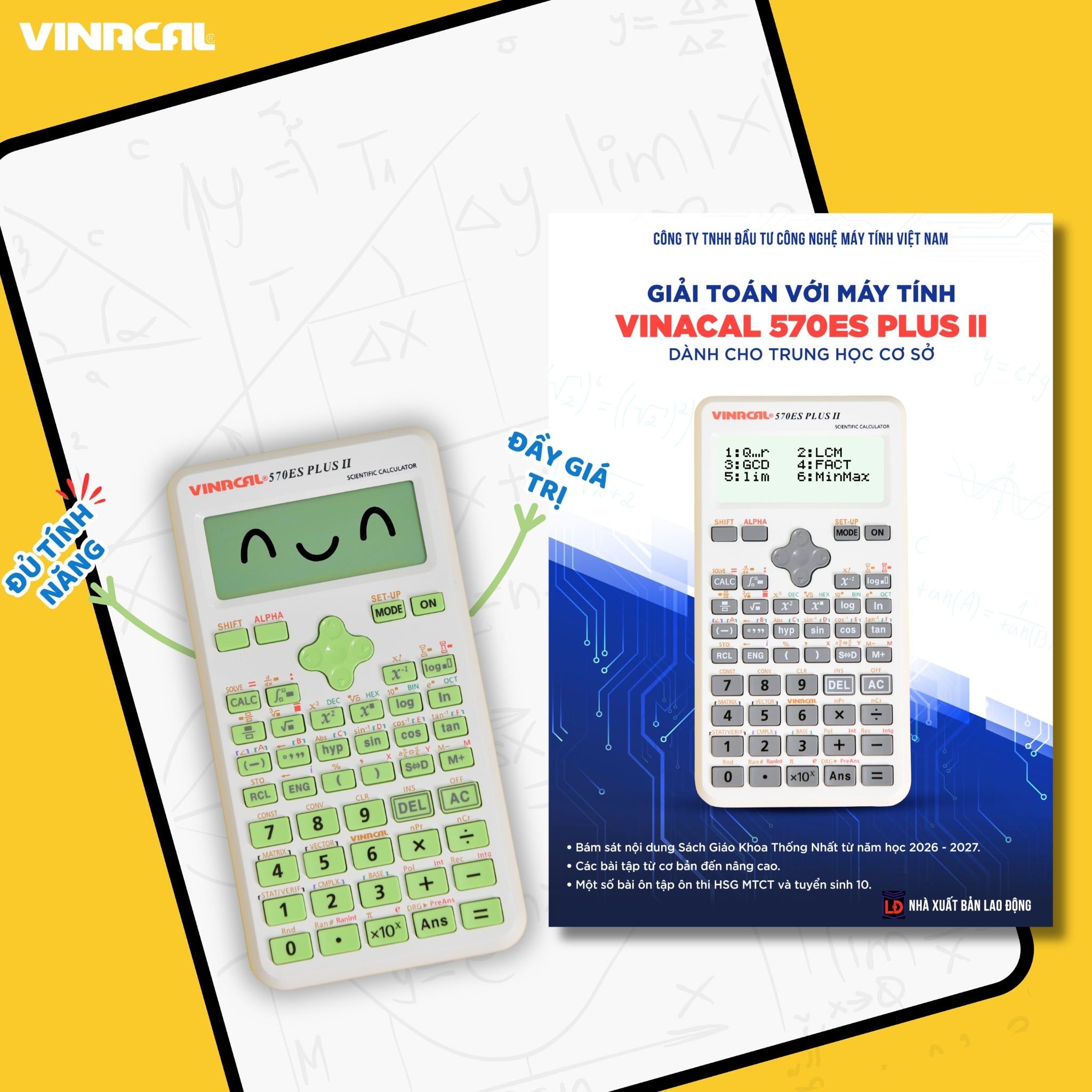  SÁCH GIẢI TOÁN VỚI MÁY TÍNH VINACAL 570ES PLUS II 