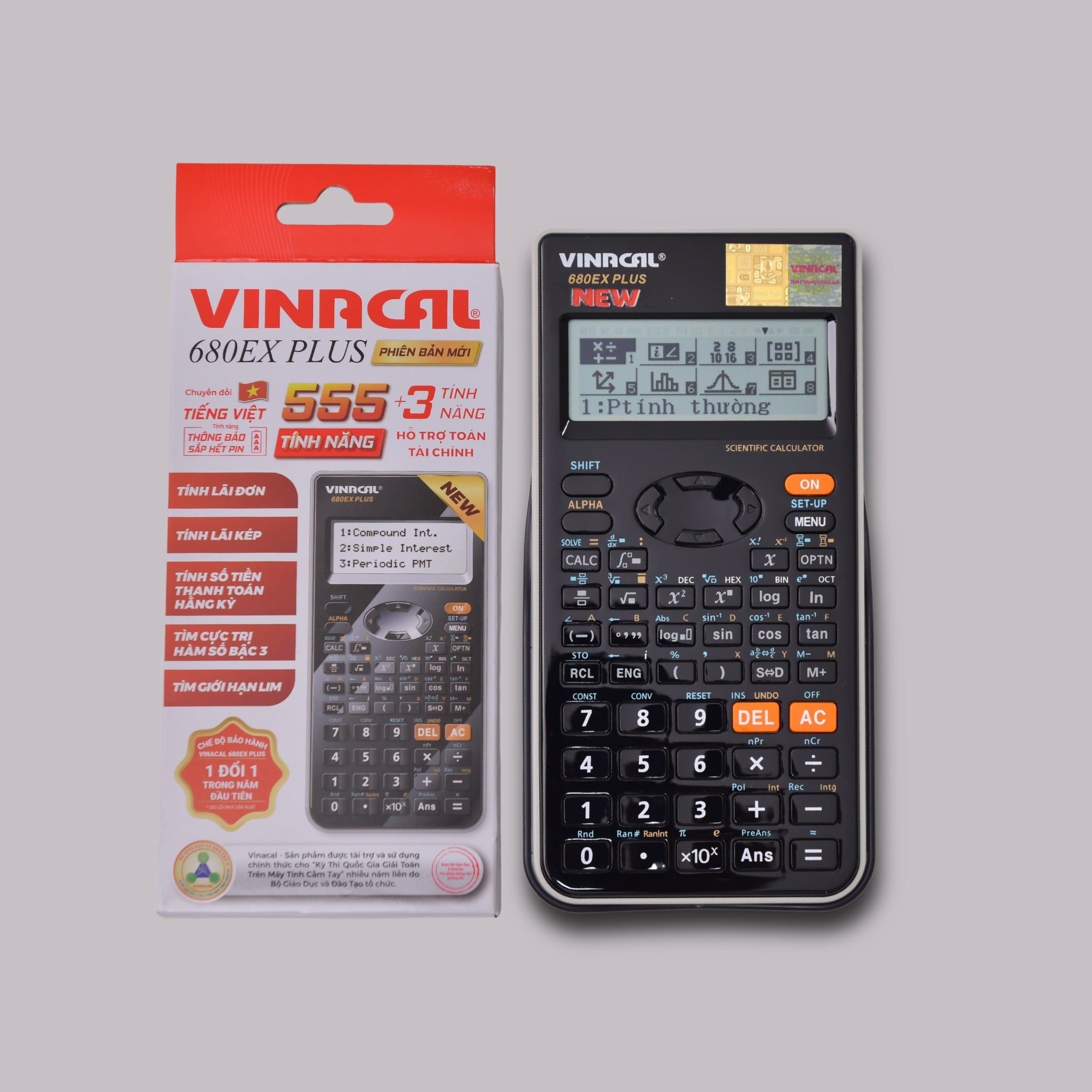  MÁY TÍNH VINACAL 680EX PLUS II - TÍNH LÃI SUẤT 