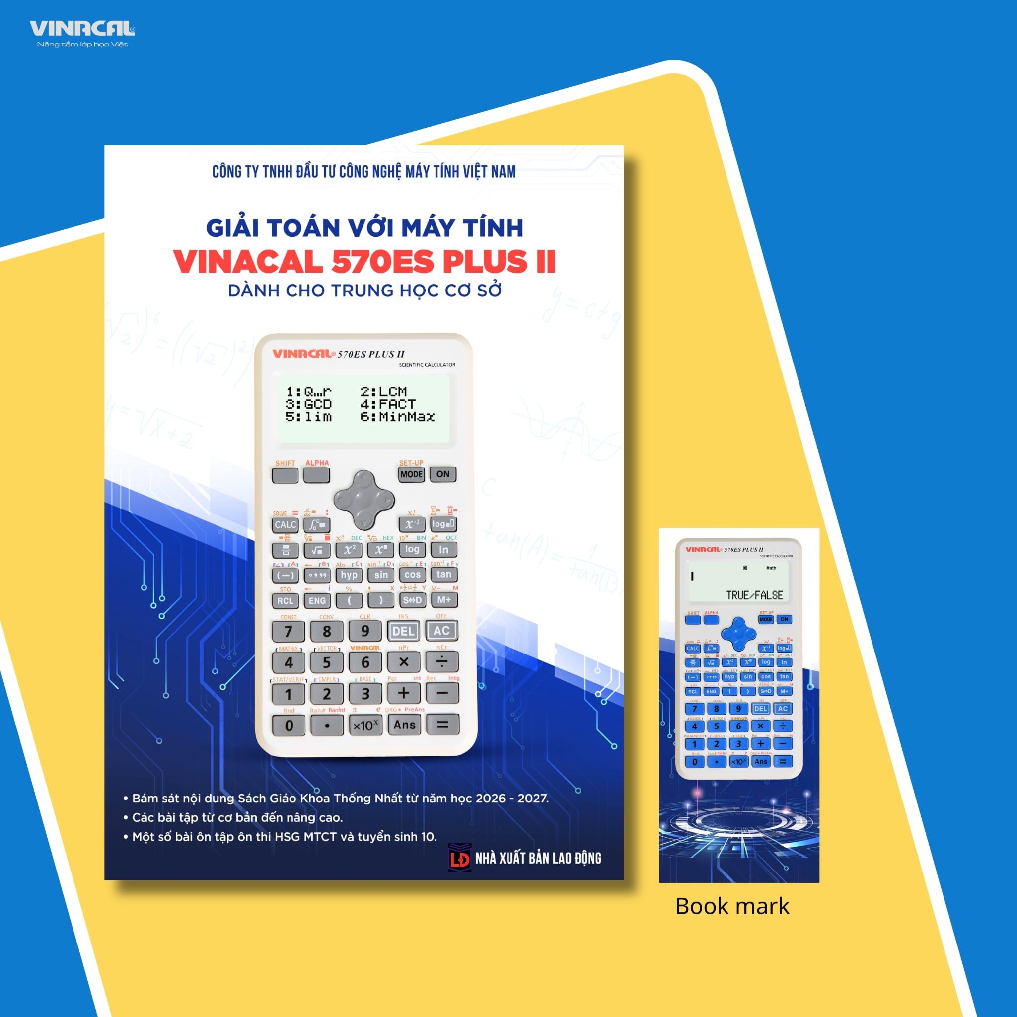  SÁCH GIẢI TOÁN VỚI MÁY TÍNH VINACAL 570ES PLUS II 