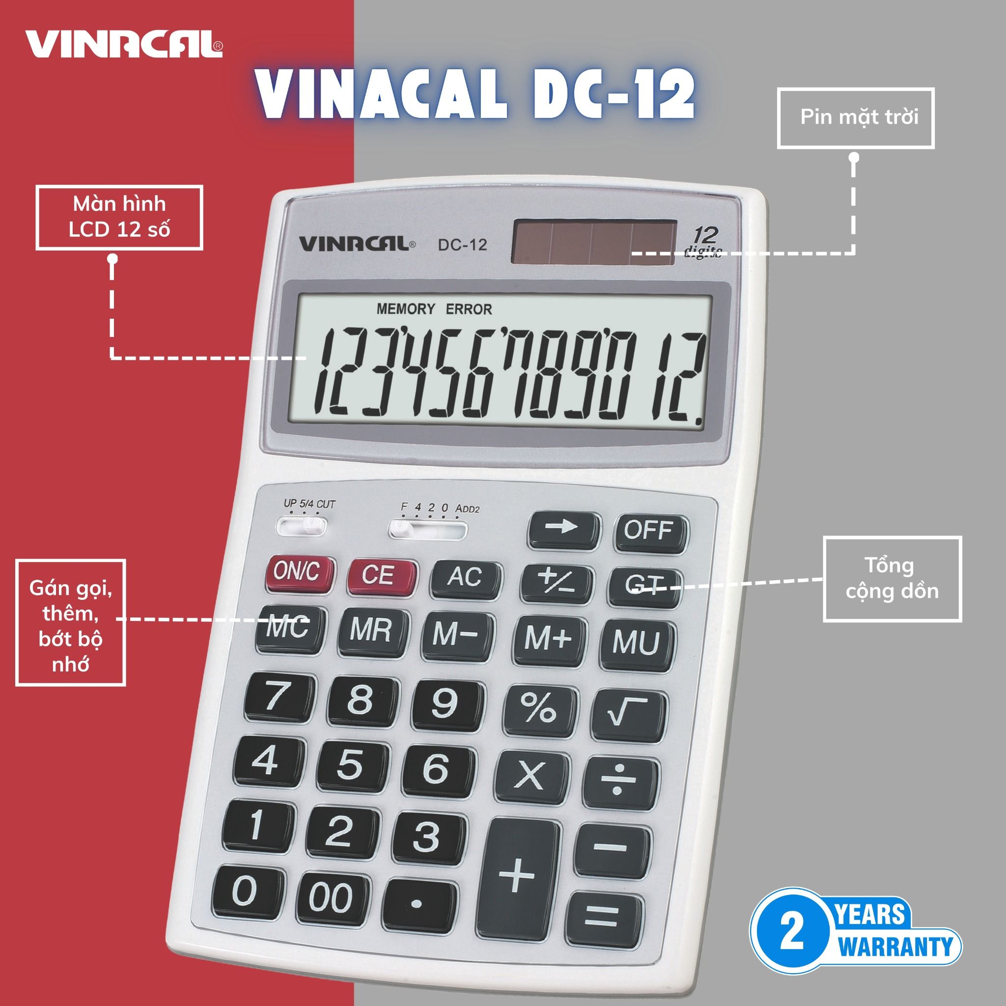  MÁY TÍNH VINACAL DC12 