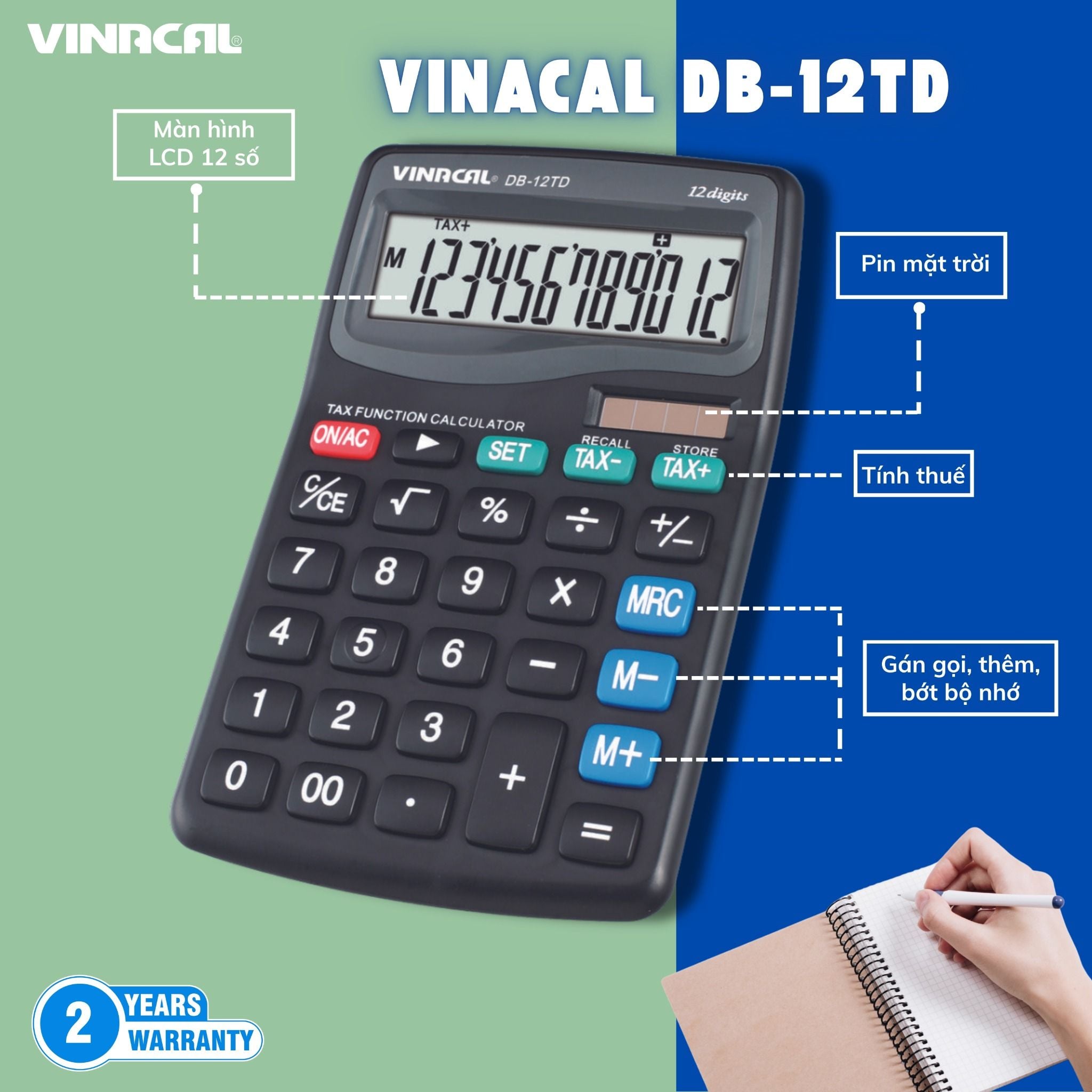  MÁY TÍNH VINACAL DB-12TD 
