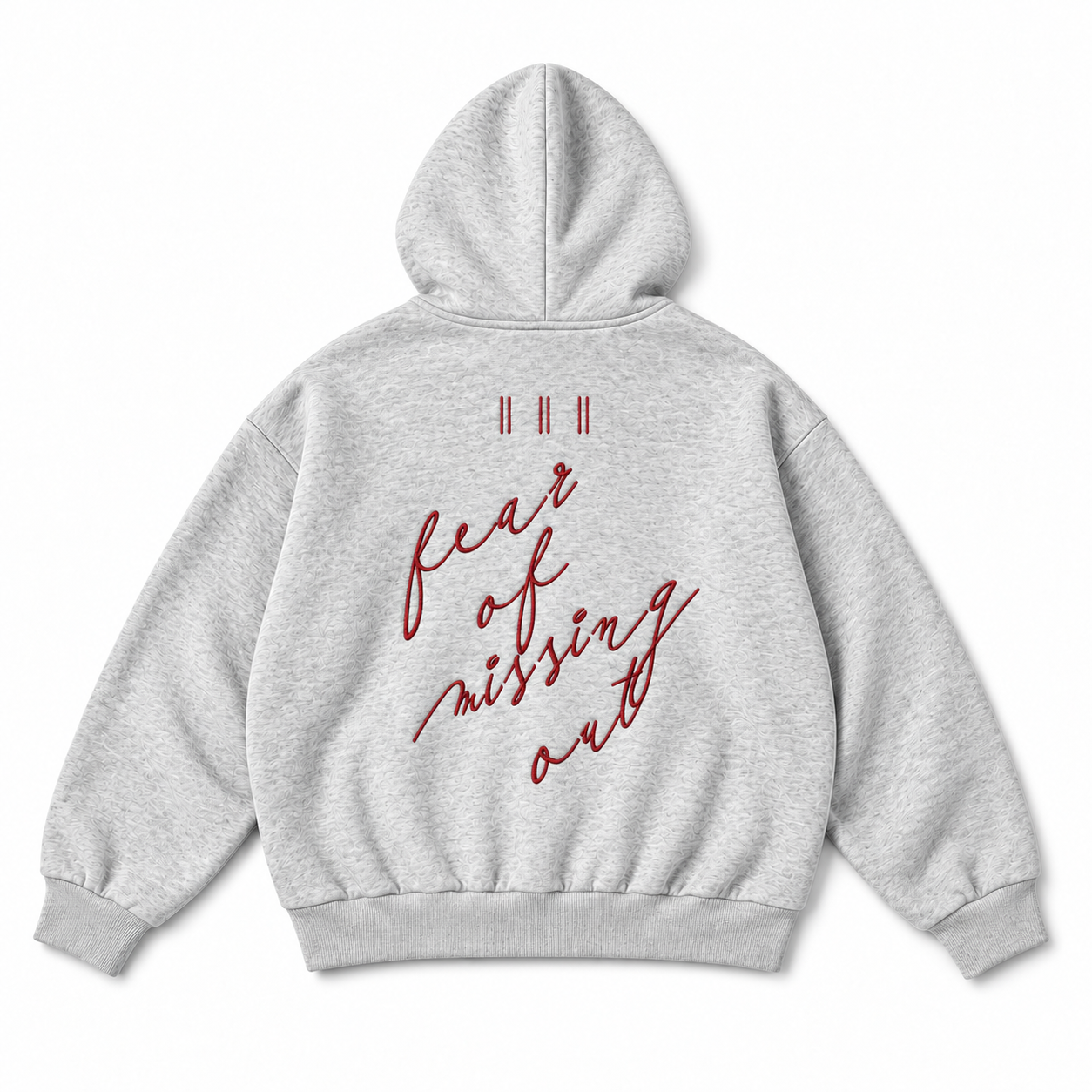  FOMO Essential Mix Hoodie – Heather Grey 