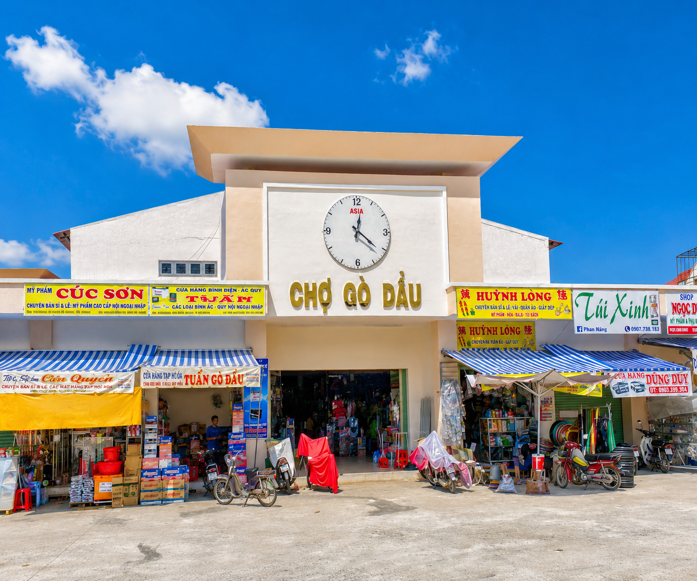  Đồng hồ công cộng Gò Dầu, Tây Ninh 