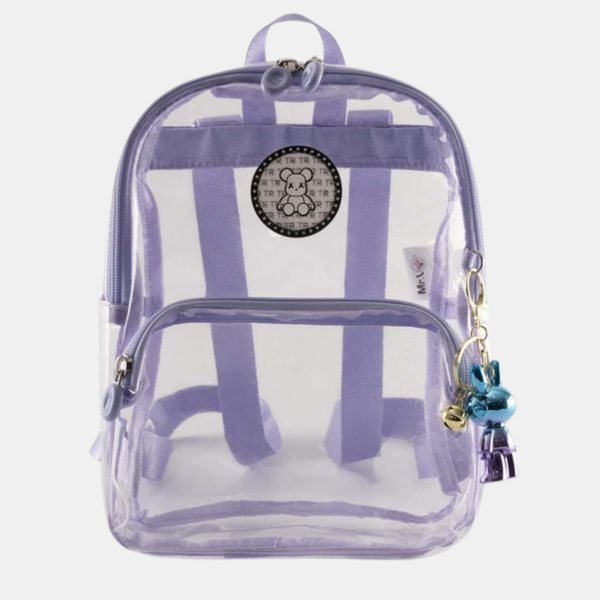 Balo thời trang Mr Vui BLTEEN 1010, balo trong suốt unisex cho nam nữ style hàn quốc chống nước