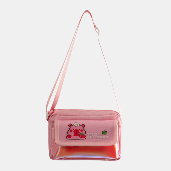 Túi đeo chéo Mr Vui túi mini cho bé trai, bé gái unisex in hình dễ thương đi chơi, đi học TDC 011