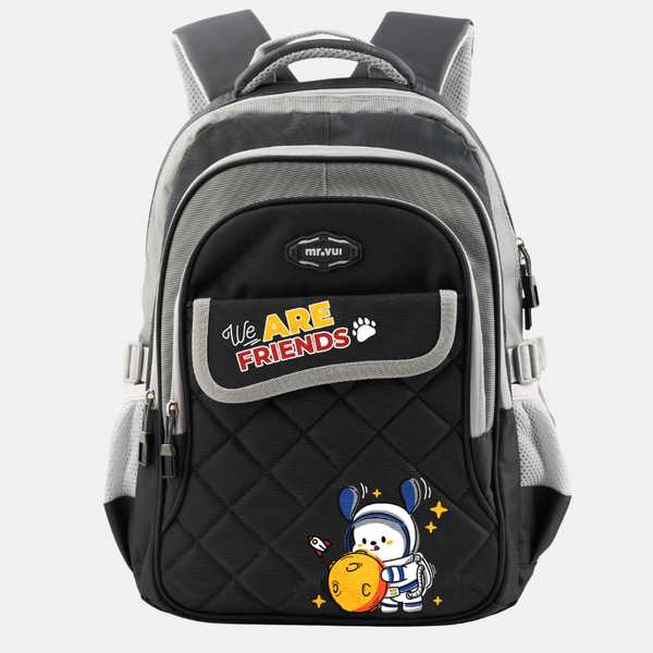 Balo thời trang Mr Vui cho bé học cấp 1, cặp sách học sinh in hình dễ thương, cute BLTEEN 1004