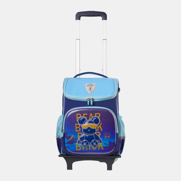 Balo kéo Mr Vui BLK 1040, cặp kéo cho bé trai, bé gái cấp 1, học sinh tiểu học chống thấm cao cấp