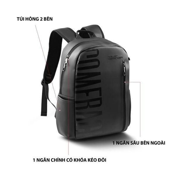 Balo thời trang Mr Vui 1065 balo teen ulzzang unisex nam nữ cho học sinh, sinh viên nhiều ngăn