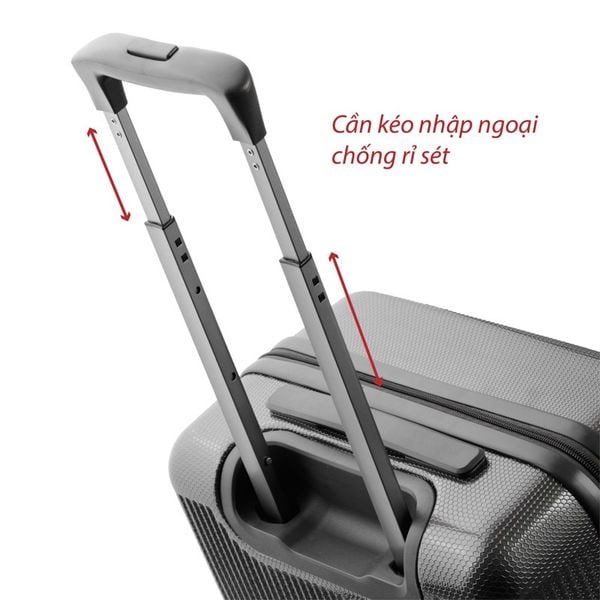 Vali nhựa Mr Vui VLC 209 size 20 inch vali xách tay thời trang (53 x 28 x 33 cm)