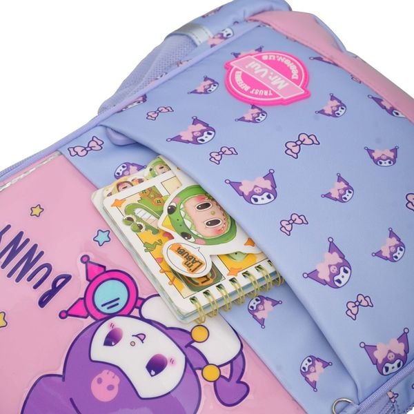 Balo chống gù lưng Mr. Vui 1044, cặp học sinh cấp 1, tiểu học, đi học cho bé trai, bé gái chống thấm