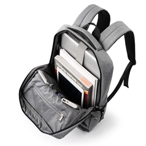 Balo laptop Mr Vui BLLT 1077, ba lô đựng laptop 14 inch thời trang nam nữ, chống thấm nước