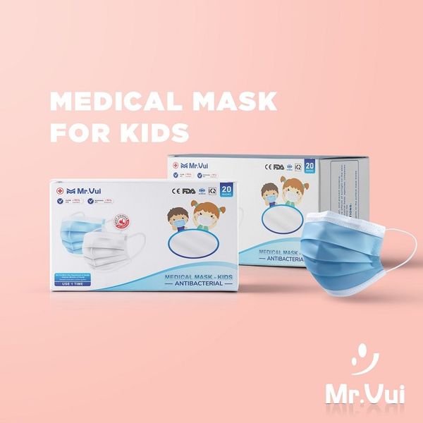 Khẩu trang y tế cho bé Mr Vui KTYT003 set 1 hộp