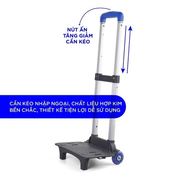 Balo kéo Mr Vui BLK 1040, cặp kéo cho bé trai, bé gái cấp 1, học sinh tiểu học chống thấm cao cấp
