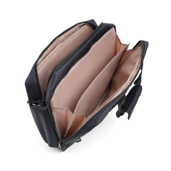 Cặp công sở Mr.Vui 454, túi đeo chéo nhiều ngăn dành cho nhân viên văn phòng, chật liệu PVC cao cấp
