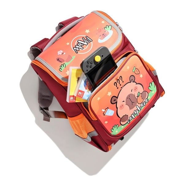Balo chống gù lưng Mr.Vui BLCG 993, cặp cho bé trai, bé gái đi học cấp 1, học tiểu, chống thấm