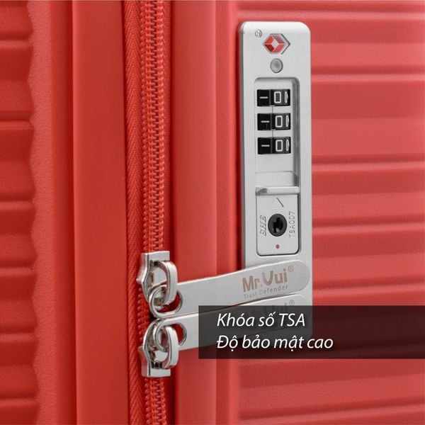 Vali nhựa Mr Vui VLC 212 size 24 inch, xách tay, ký gửi thời trang, chống thấm nước, nhựa cao cấp