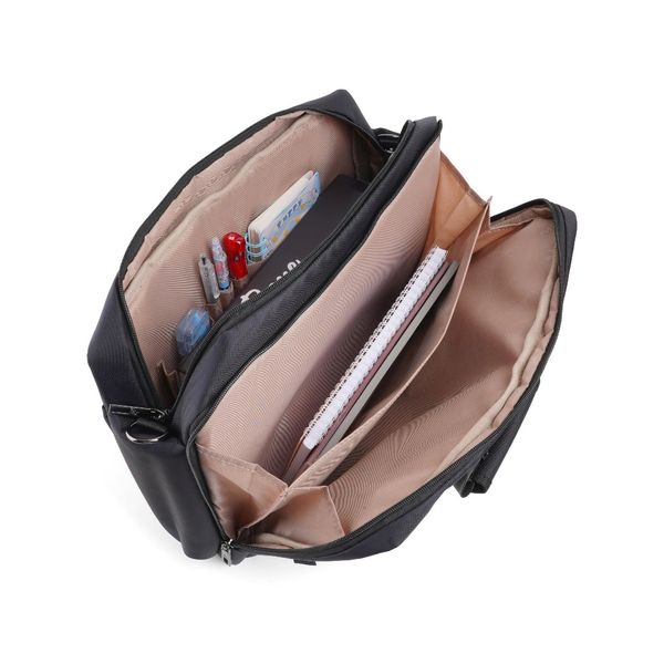 Cặp công sở Mr.Vui 454, túi đeo chéo nhiều ngăn dành cho nhân viên văn phòng, chật liệu PVC cao cấp