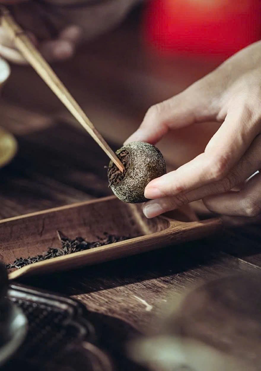 Trà Phổ Nhĩ Quýt (Tiểu Thanh Cam) Thượng Phẩm Tân Hội