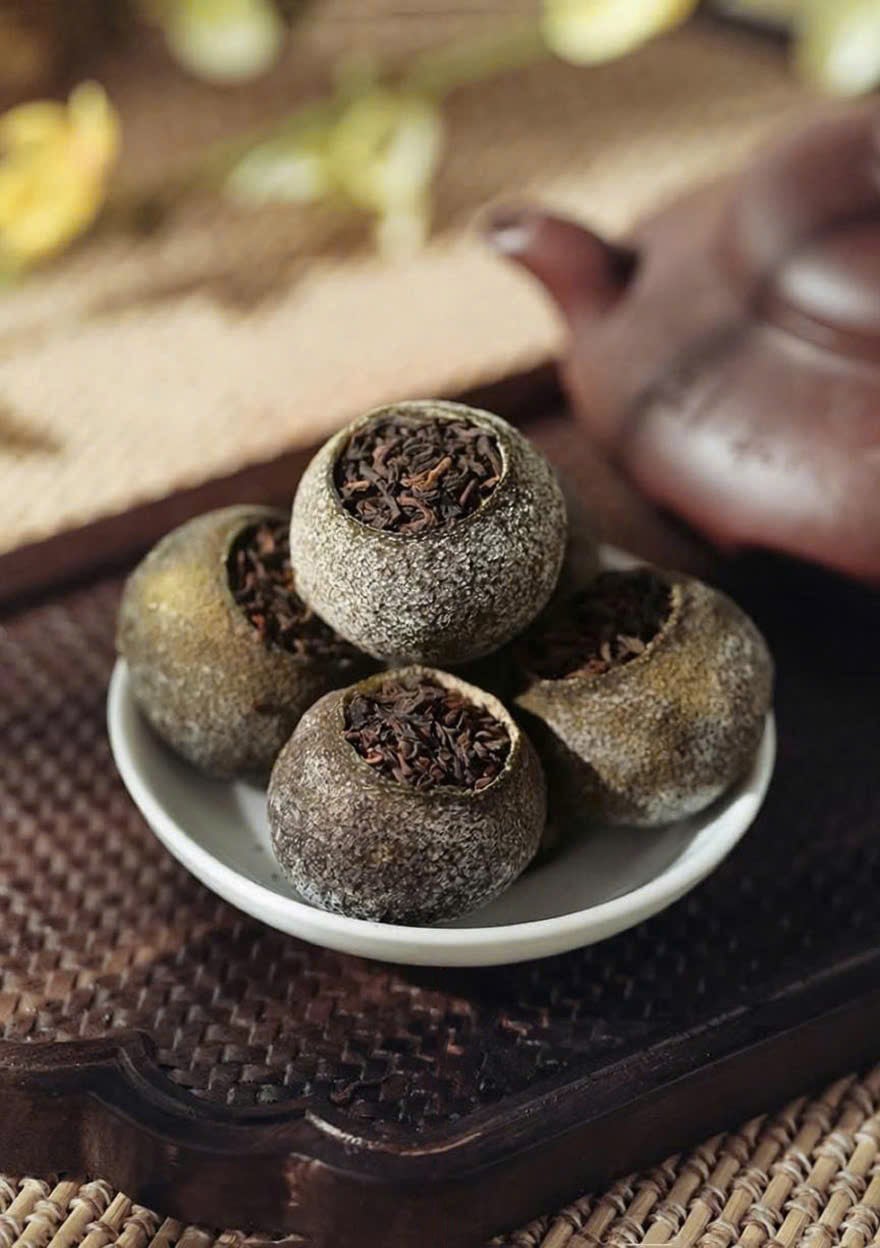 Trà Phổ Nhĩ Quýt (Tiểu Thanh Cam) Thượng Phẩm Tân Hội