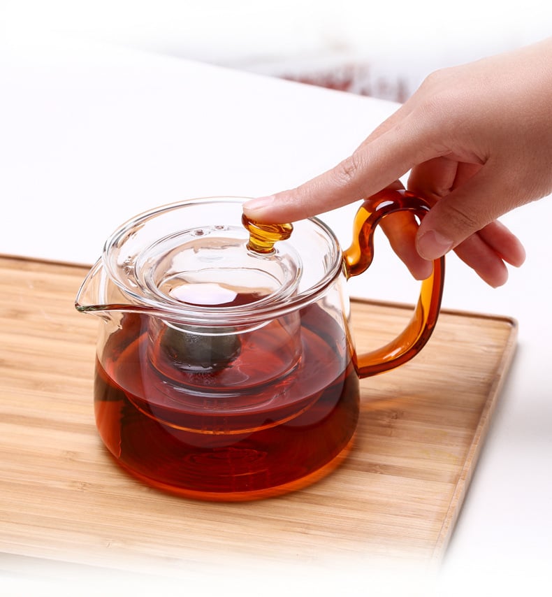 Ấm trà bằng thủy tinh borosilicate; dung tích 580ml, mode 1: MJ128