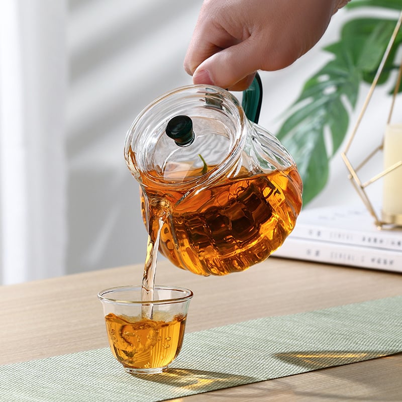 Ấm pha trà thủy tinh có lõi lọc trà cao cấp chịu nhiệt dung tích 570ml