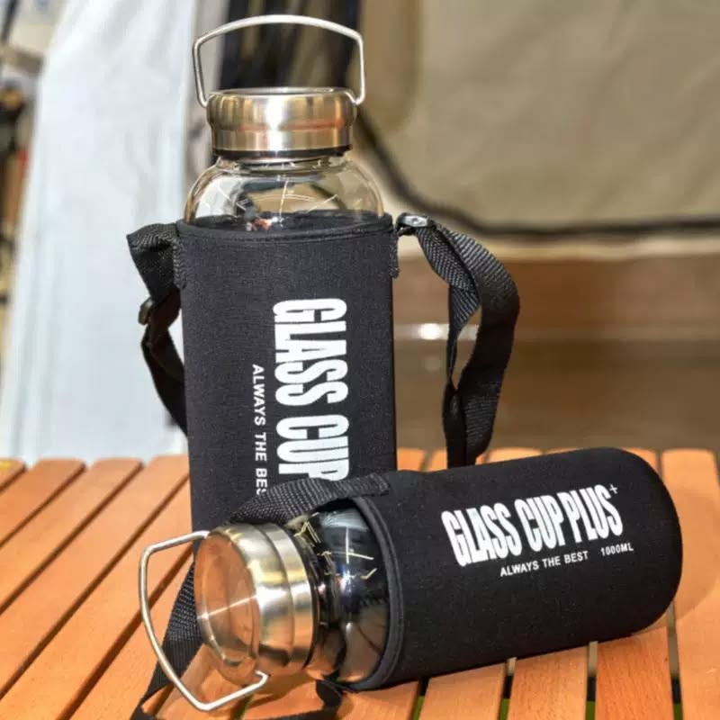 Bình Cold Brew Thủy Tinh Borosilicate Cao Cấp - Lọc Inox 304, Túi Neoprene Chống Sốc