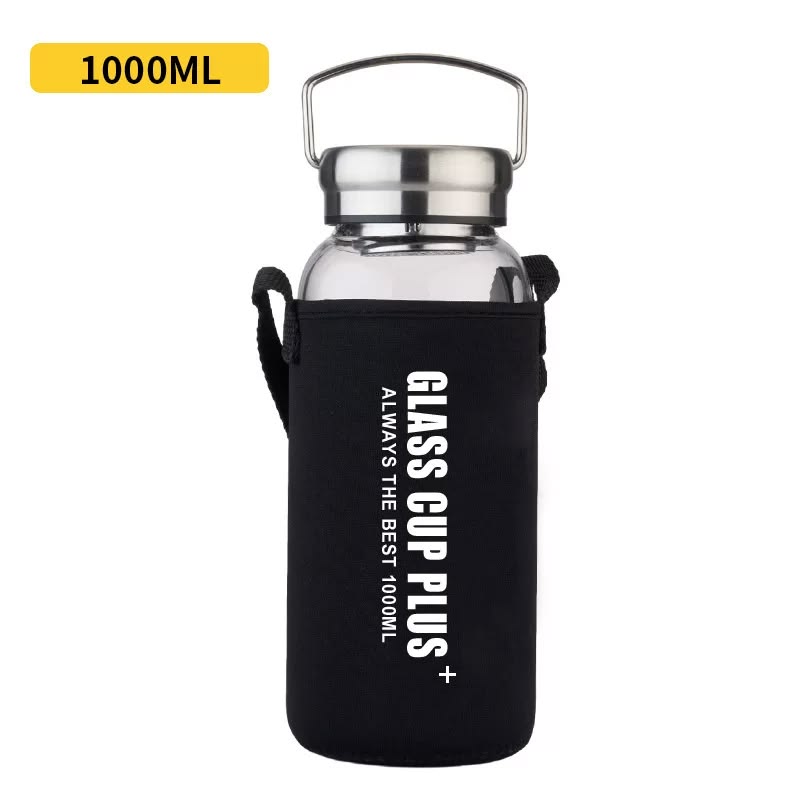 Bình Cold Brew Thủy Tinh Borosilicate Cao Cấp - Lọc Inox 304, Túi Neoprene Chống Sốc