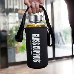 Bình Cold Brew Thủy Tinh Borosilicate Cao Cấp - Lọc Inox 304, Túi Neoprene Chống Sốc