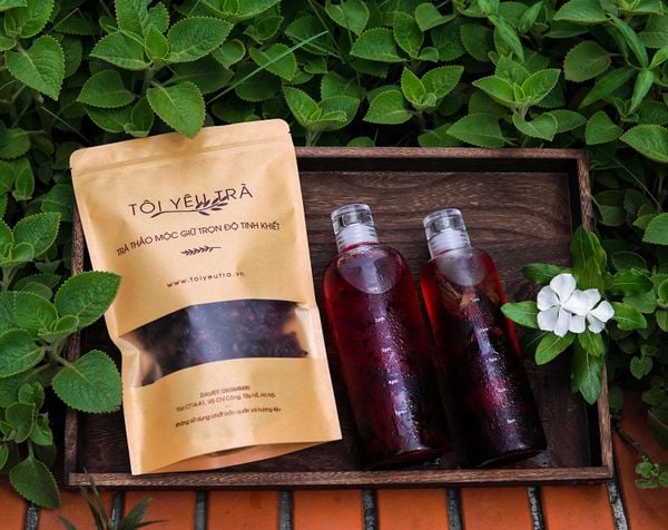 Trà Atiso Đỏ (Hibiscus Roselle) Nguyên Bông Sấy Khô Cao Cấp, Giảm Cholesterol, Detox