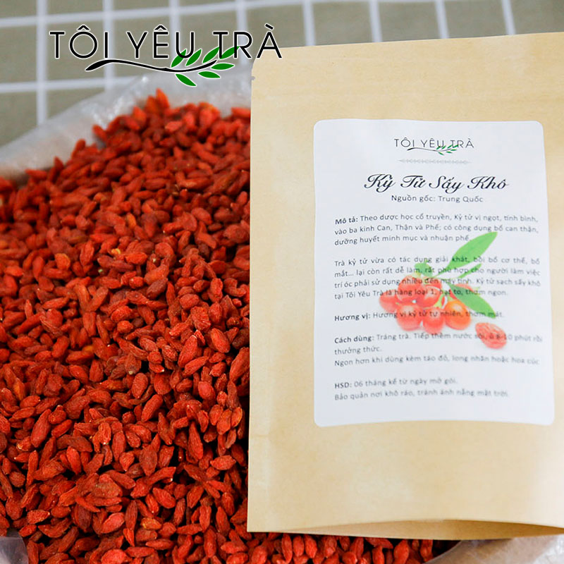 Quả Kỷ Tử Đỏ Ninh Hạ Loại 1 -Sáng Mắt, Bổ Thận, Tăng Cường Miễn Dịch