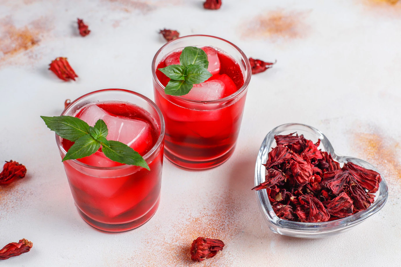 [500 Gram] Trà Atiso Đỏ (Hibiscus Roselle) Nguyên Bông Sấy Khô Cao Cấp