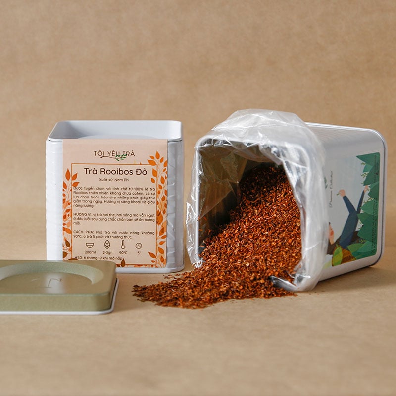 Trà Rooibos Hồng Trà Nam Phi – Không Caffeine, Giàu Chất Chống Oxy Hóa