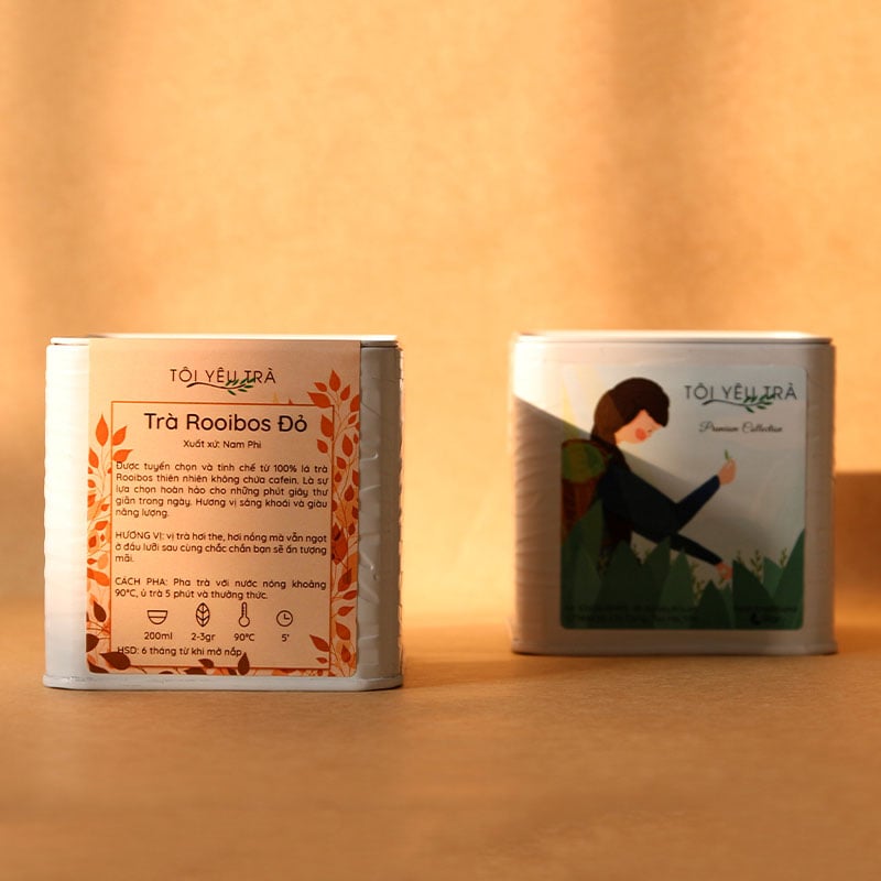 Trà Rooibos Hồng Trà Nam Phi – Không Caffeine, Giàu Chất Chống Oxy Hóa