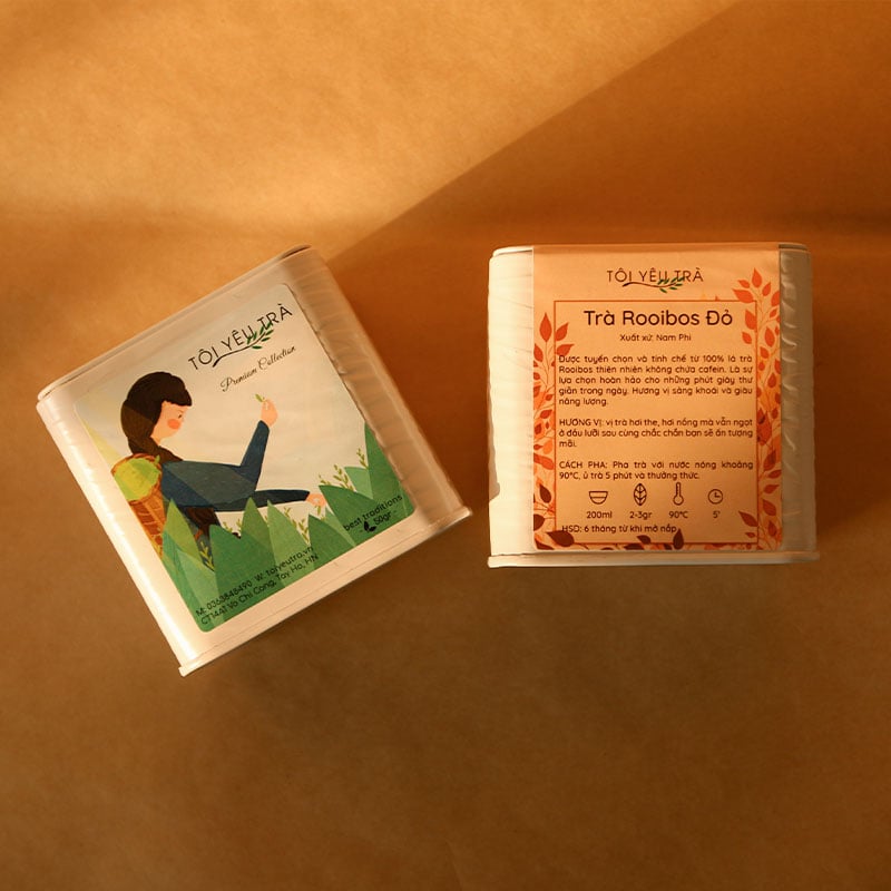 Trà Rooibos Hồng Trà Nam Phi – Không Caffeine, Giàu Chất Chống Oxy Hóa
