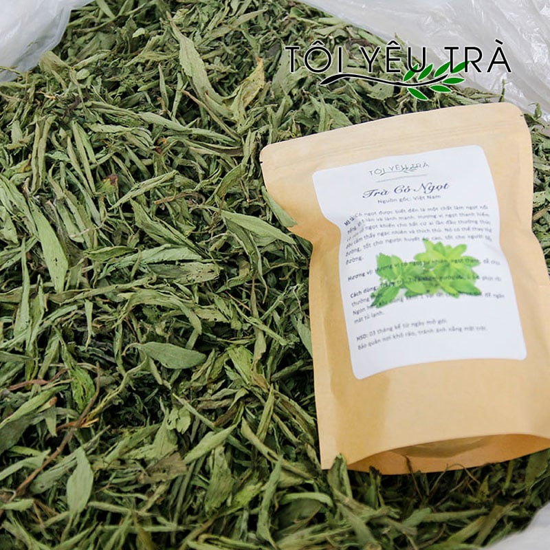 Trà Cỏ Ngọt Nguyên Lá Sấy Lạnh - Ngọt Tự Nhiên, Không Calo, Hỗ Trợ Giảm Cân