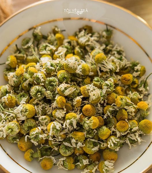 trà hoa cúc la mã chamomile sấy lạnh nguyên bông đẹp