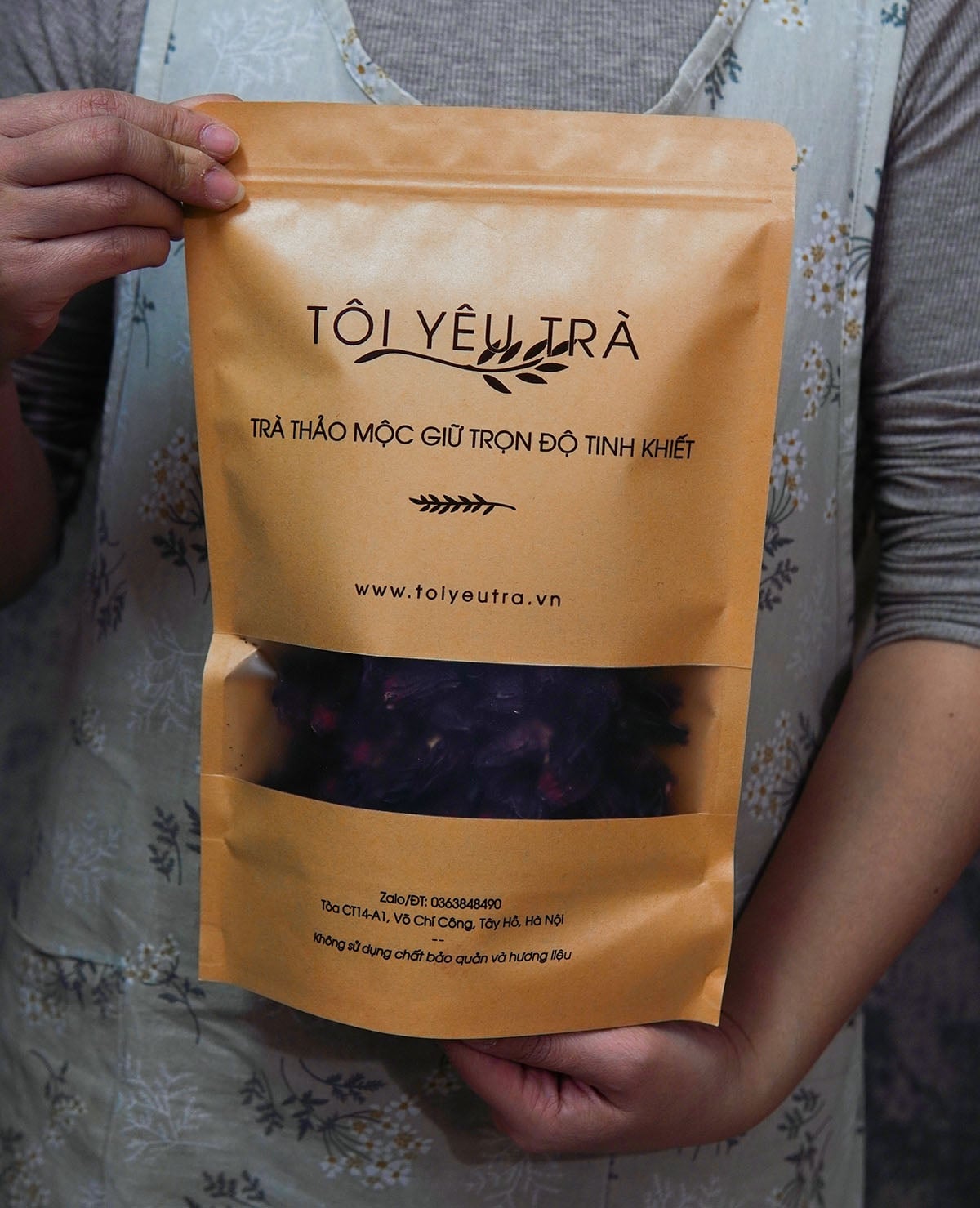 Trà Atiso Đỏ (Hibiscus Roselle) Nguyên Bông Sấy Khô Cao Cấp, Giảm Cholesterol, Detox