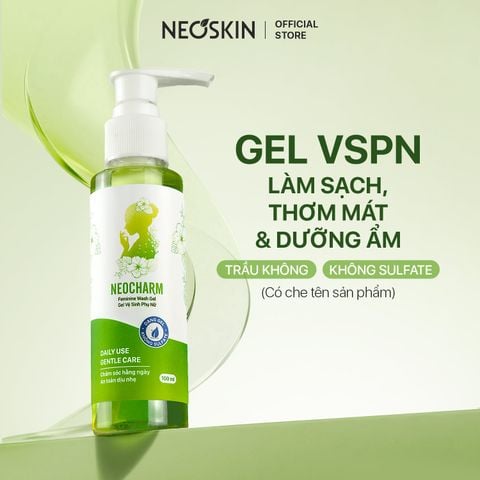 Gel Vệ Sinh Phụ Nữ Trầu Không NeoCharm - Làm sạch & Dưỡng ẩm Hàng Ngày Không Sulfate (100ml)