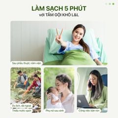 Combo 2 chai Tắm gội khô L&L - Hồng & Xanh (160ml x2)